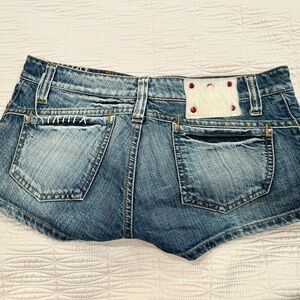 Pikkanto Stylish Blue Denim Shorts Size 26
